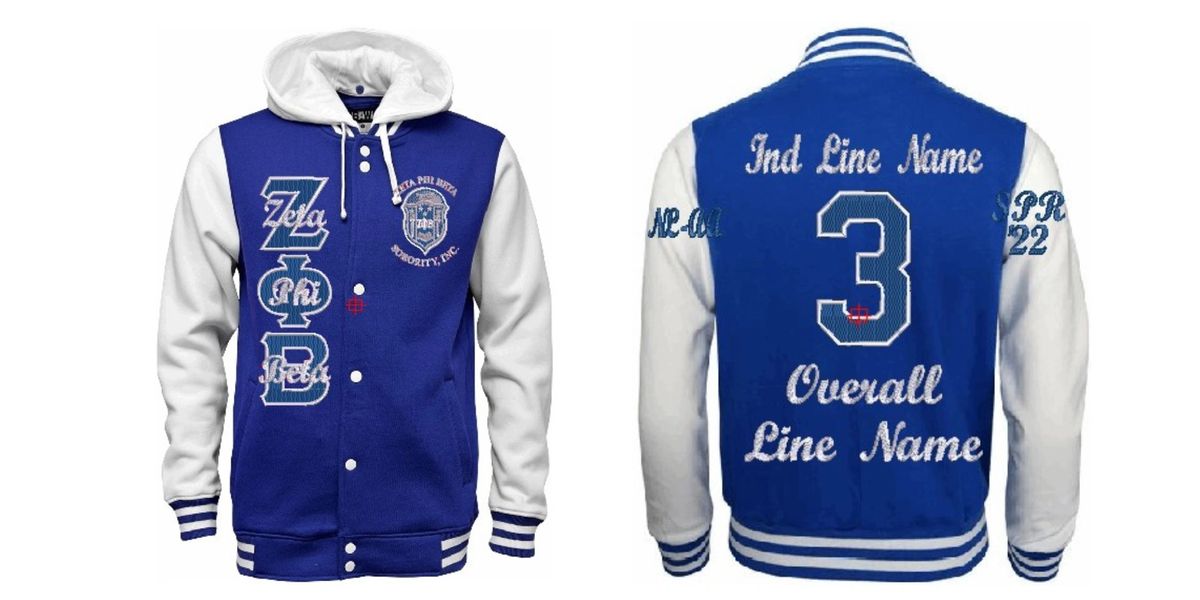 ZΦB Varsity Jacket (Embroidery Only)